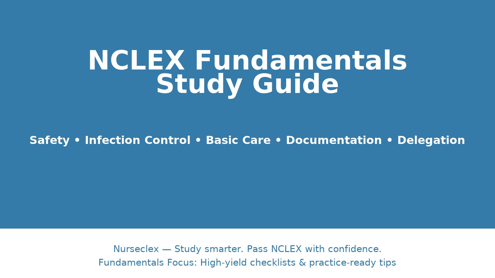 NCLEX Fundamentals Study Guide