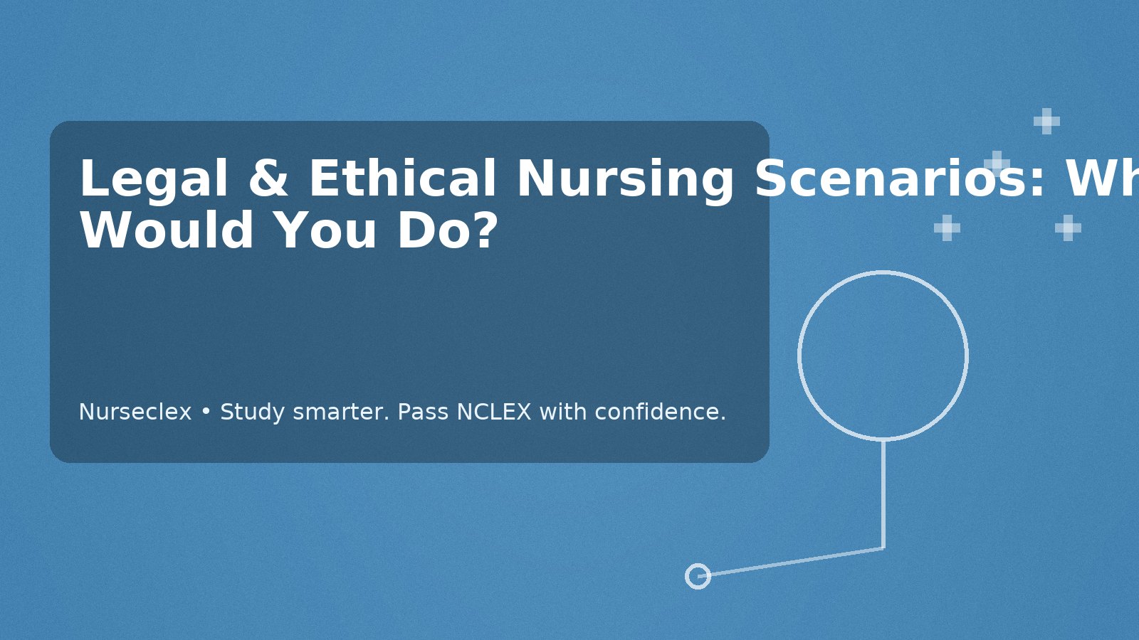 Legal & Ethical Nursing Scenarios: What Would You Do?