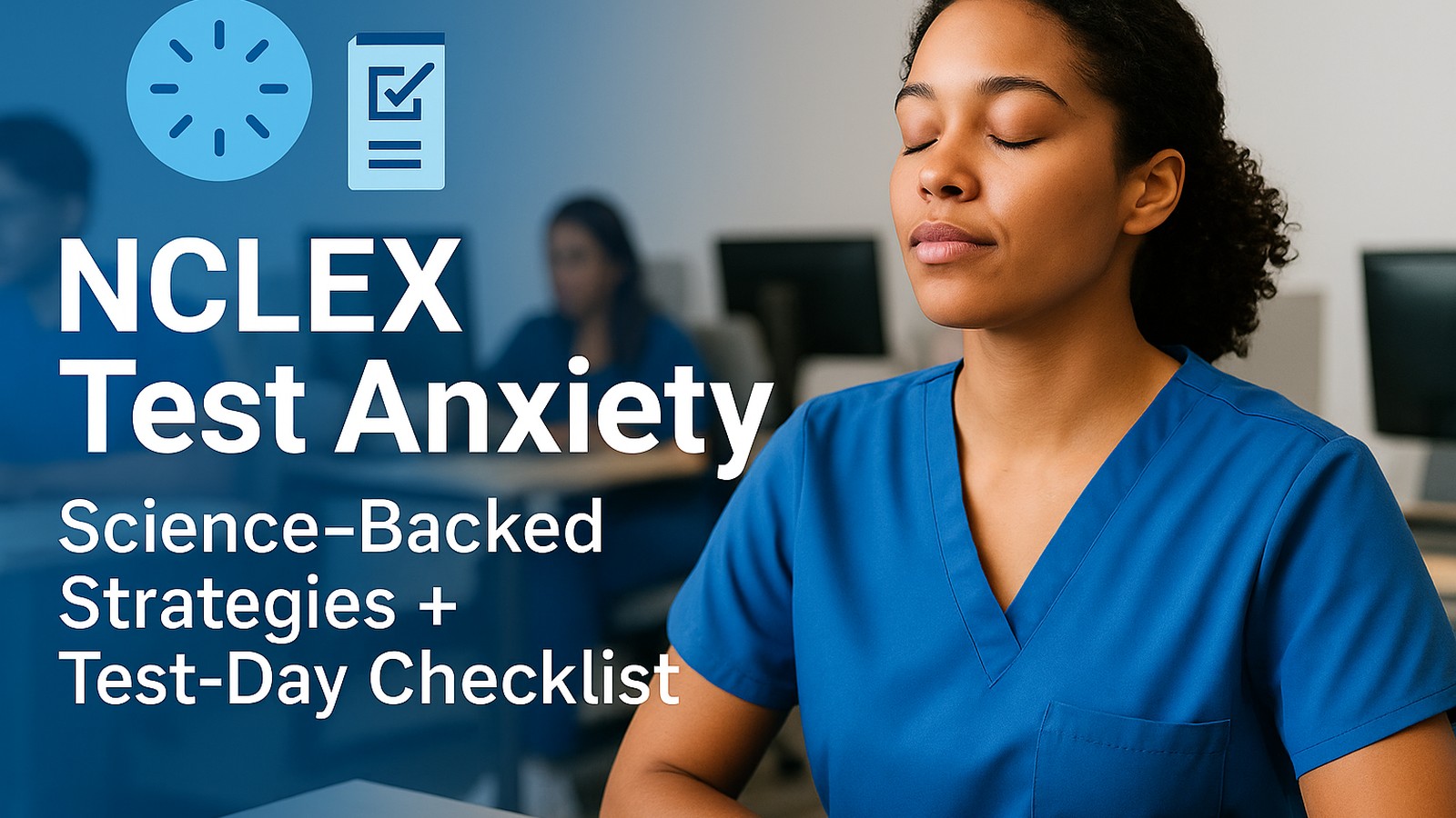 NCLEX Test Anxiety: Science-Backed Strategies + Test-Day Checklist